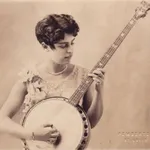 Bunny playing banjo — Genevieve “Bunny” Longo