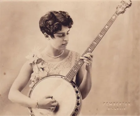 Bunny playing banjo